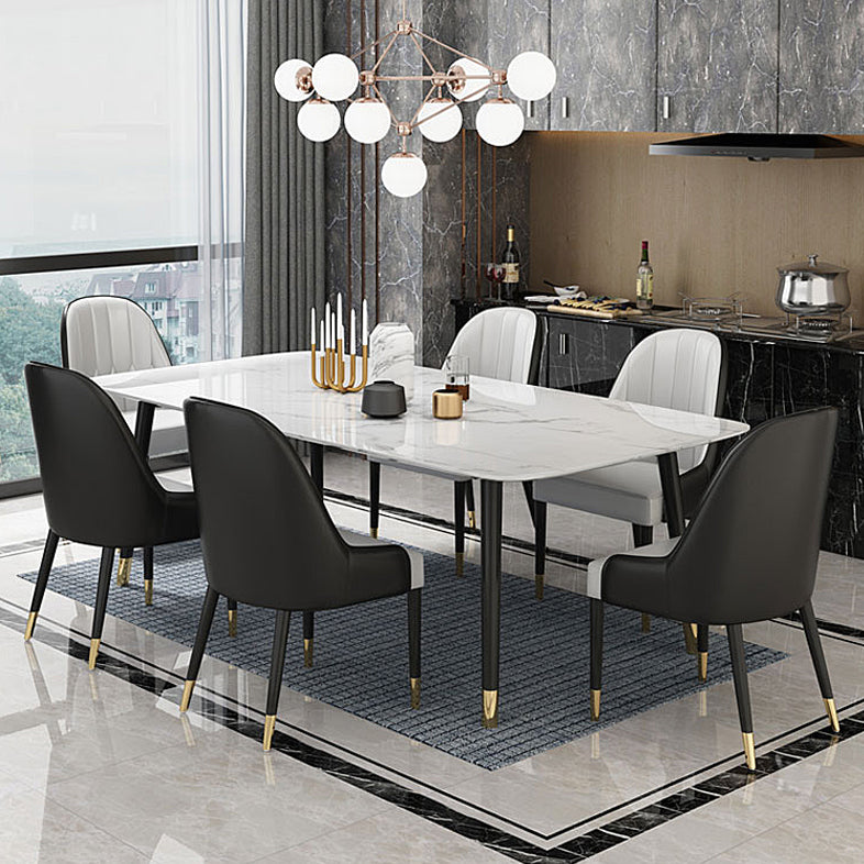 Silla de comedor de madera de estilo escandinavo, silla Parsons sin brazos (juego de 2)