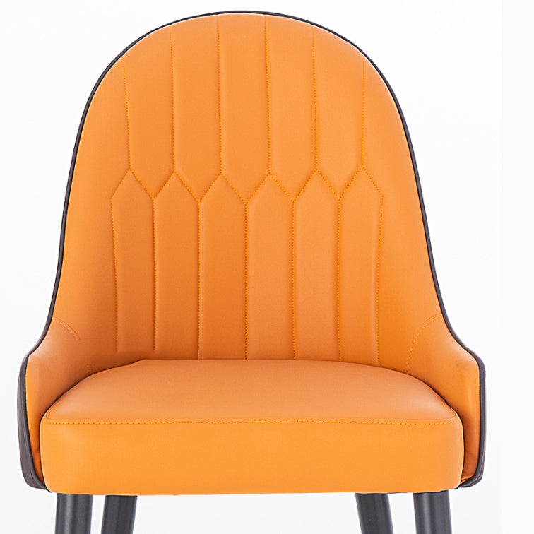 Silla de comedor de madera de estilo escandinavo, silla Parsons sin brazos (juego de 2)
