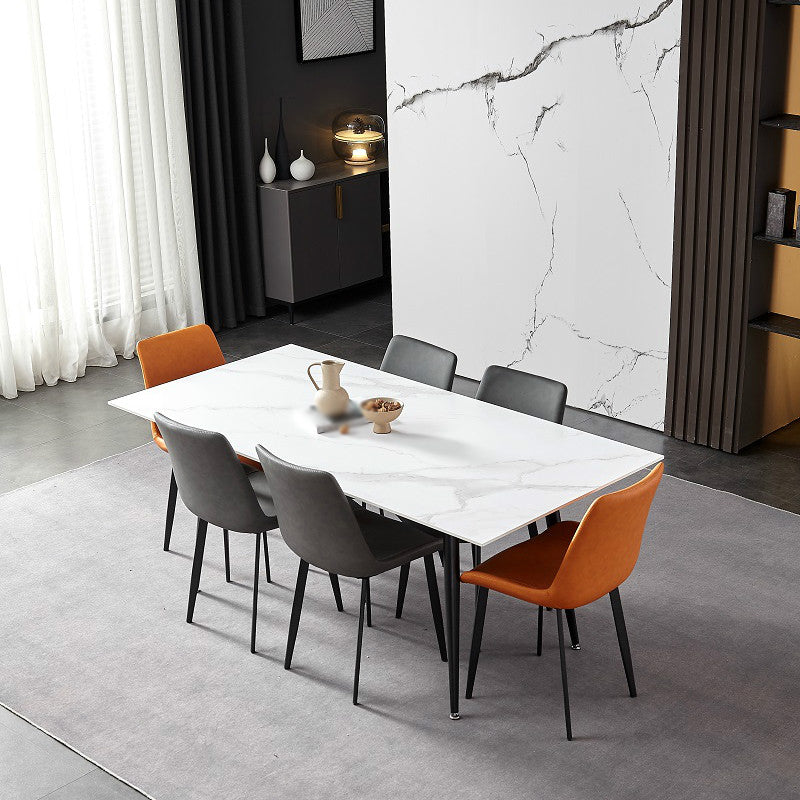 Silla de metal de estilo industrial, sillas auxiliares de comedor con respaldo sólido de cocina (juego de 2)