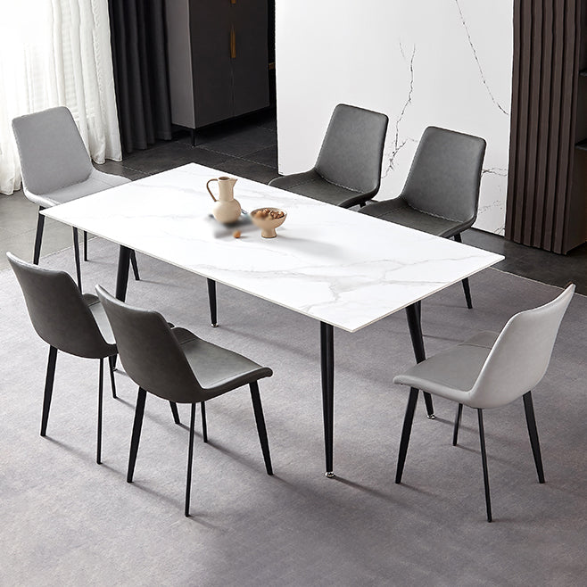 Silla de metal de estilo industrial, sillas auxiliares de comedor con respaldo sólido de cocina (juego de 2)