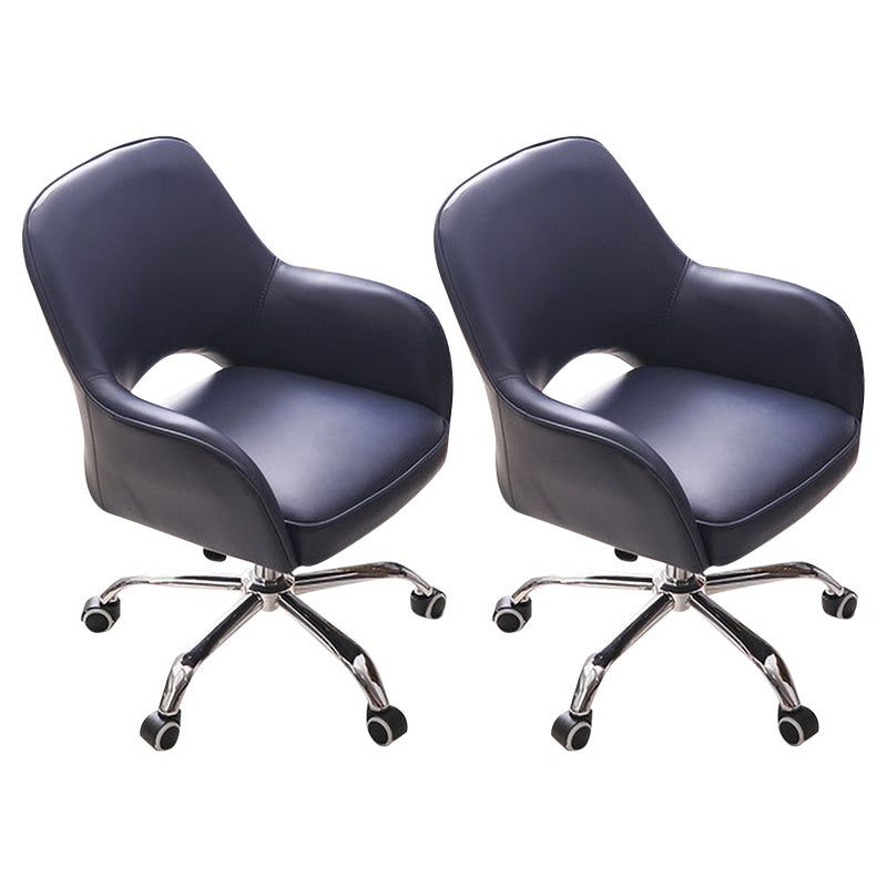 Minimalist Style Upholstered Arm Dining Chairs Open Back Dining Side Chair for Home