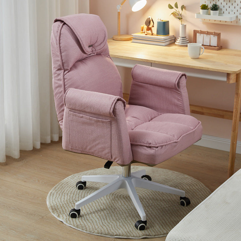 Minimalist Style Upholstered Arm Dining Chairs Solid Back Dining Chairs for Home