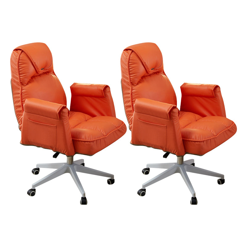 Minimalist Style Upholstered Arm Dining Chairs Solid Back Dining Chairs for Home