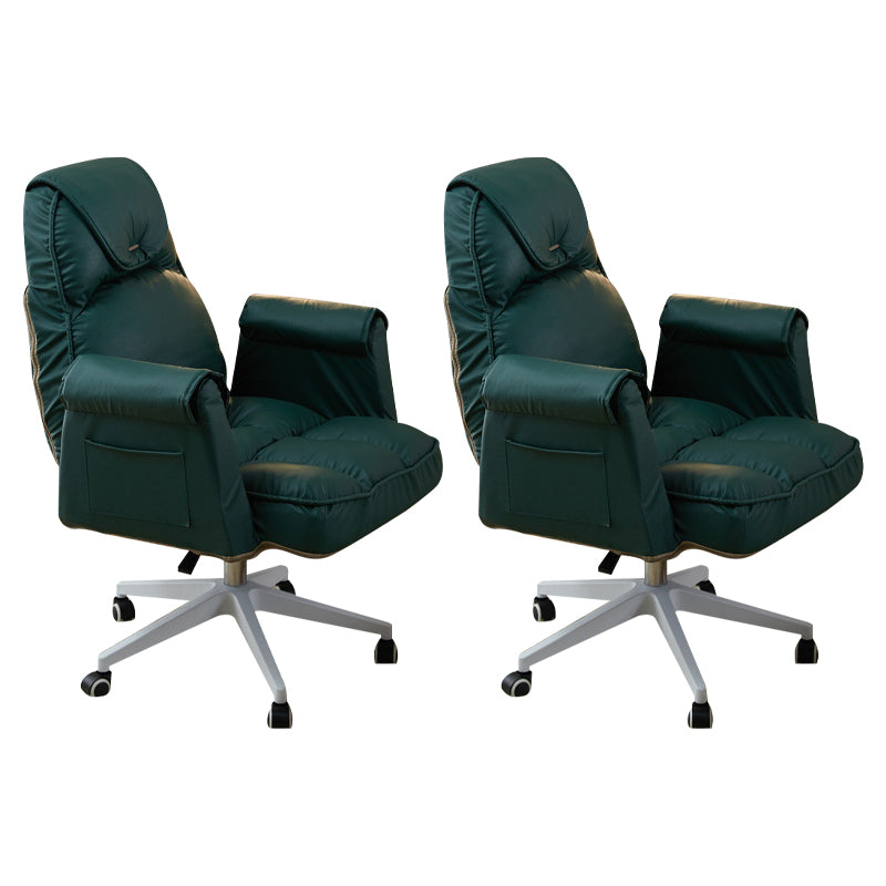 Minimalist Style Upholstered Arm Dining Chairs Solid Back Dining Chairs for Home