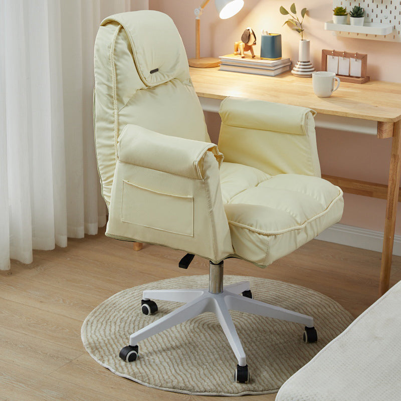 Minimalist Style Upholstered Arm Dining Chairs Solid Back Dining Chairs for Home