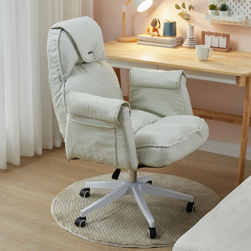 Minimalist Style Upholstered Arm Dining Chairs Solid Back Dining Chairs for Home