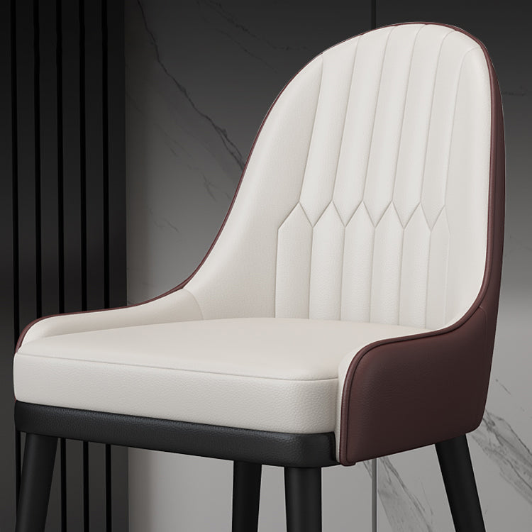 Silla de metal estilo escandinavo Sillas de comedor con respaldo Parsons (juego de 2)