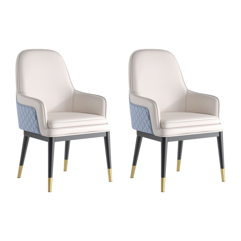 Silla de comedor de metal de estilo nórdico, silla de comedor con brazo Parsons, sillas laterales