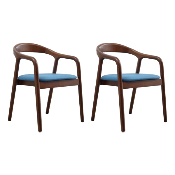 Silla de madera maciza de estilo tradicional, sillas de comedor de cocina con brazo trasero abierto