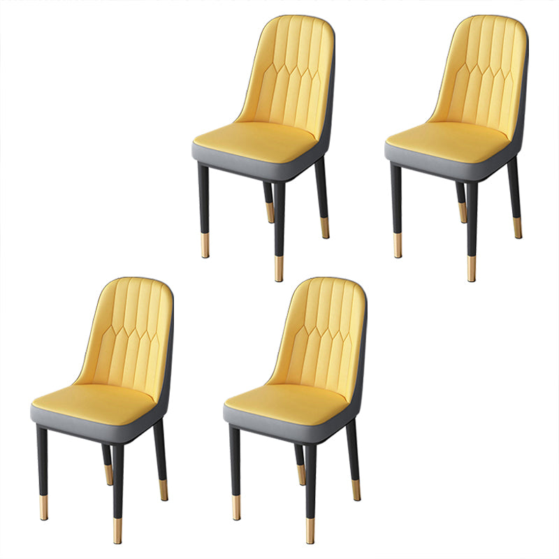 Metal de la cocina del estilo nórdico que cena la silla Parsons que cena la silla lateral sin brazos