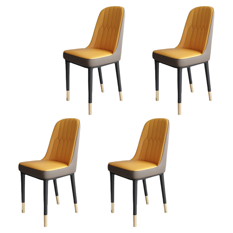 Metal de la cocina del estilo nórdico que cena la silla Parsons que cena la silla lateral sin brazos