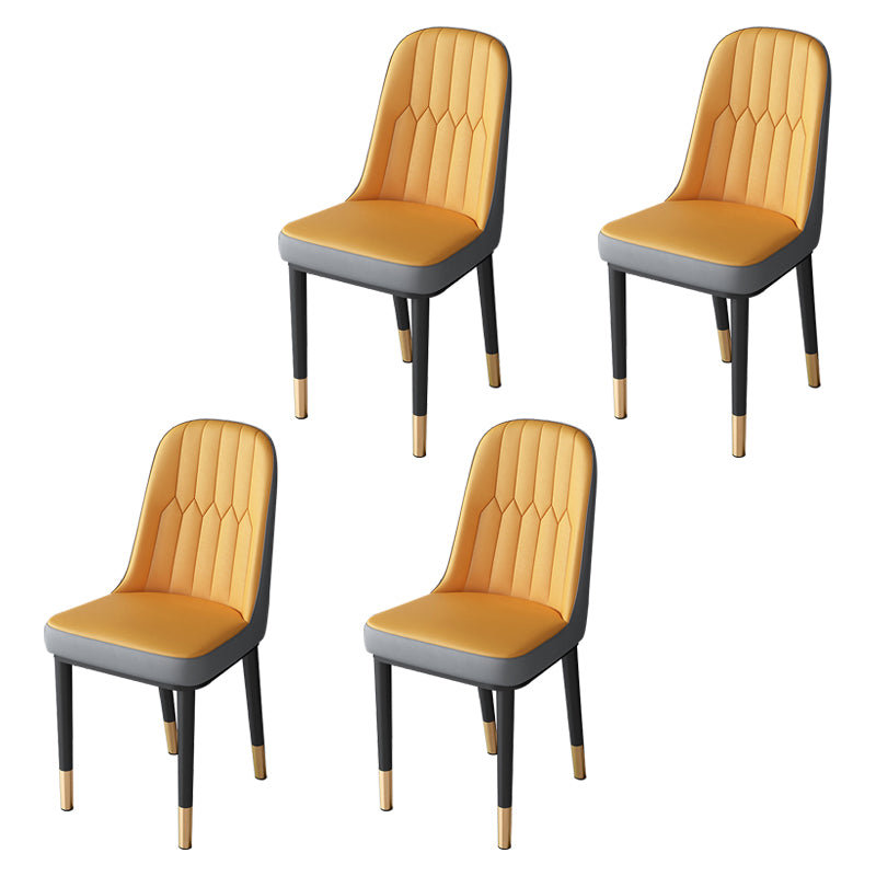 Metal de la cocina del estilo nórdico que cena la silla Parsons que cena la silla lateral sin brazos