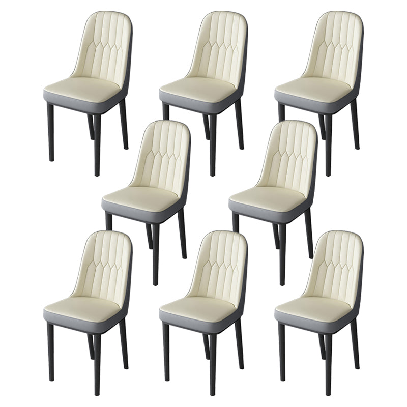 Metal de la cocina del estilo nórdico que cena la silla Parsons que cena la silla lateral sin brazos
