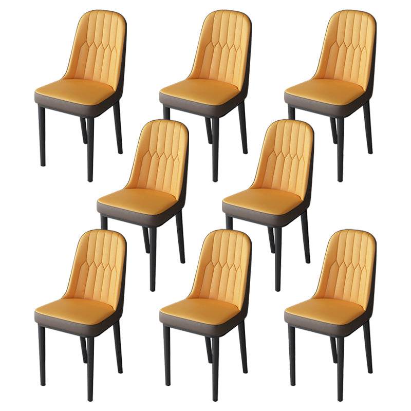 Metal de la cocina del estilo nórdico que cena la silla Parsons que cena la silla lateral sin brazos