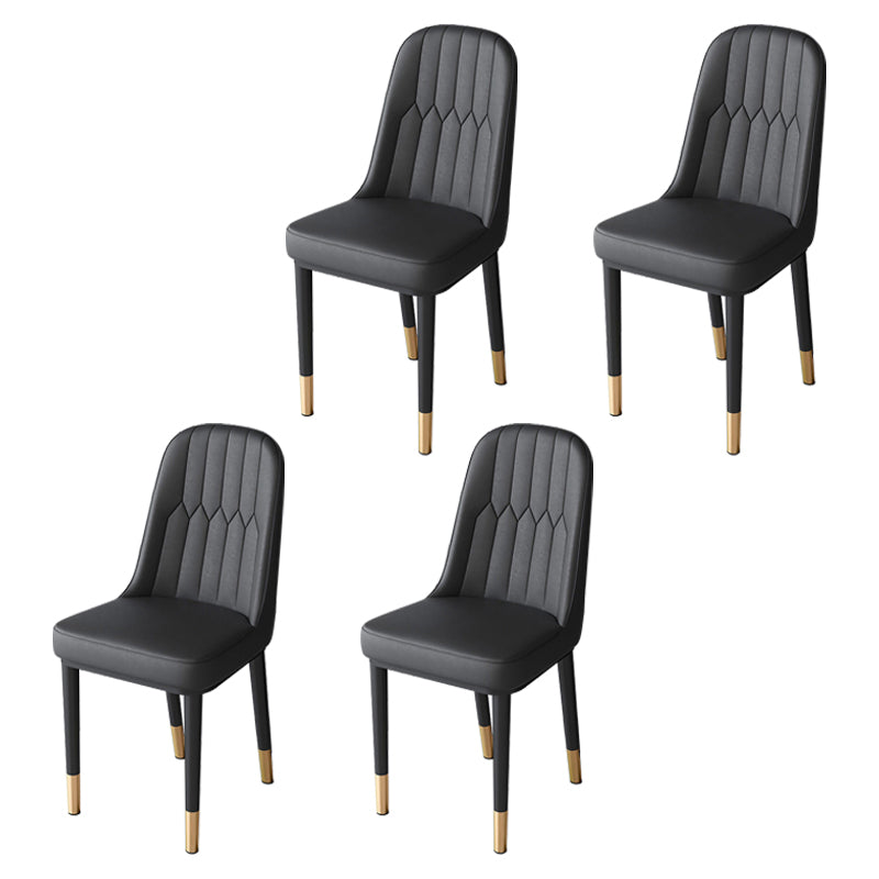 Metal de la cocina del estilo nórdico que cena la silla Parsons que cena la silla lateral sin brazos