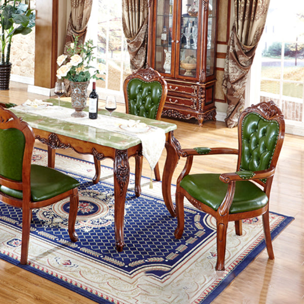 Scandinavian Style Oak Wood Chair Kitchen Dining Solid Back Arm Chairs