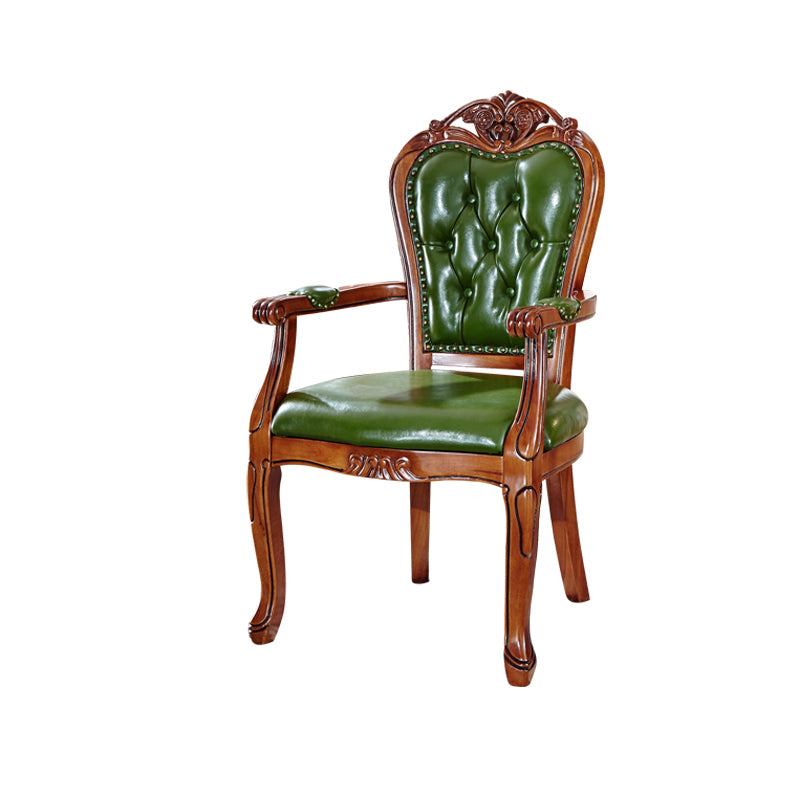 Scandinavian Style Oak Wood Chair Kitchen Dining Solid Back Arm Chairs