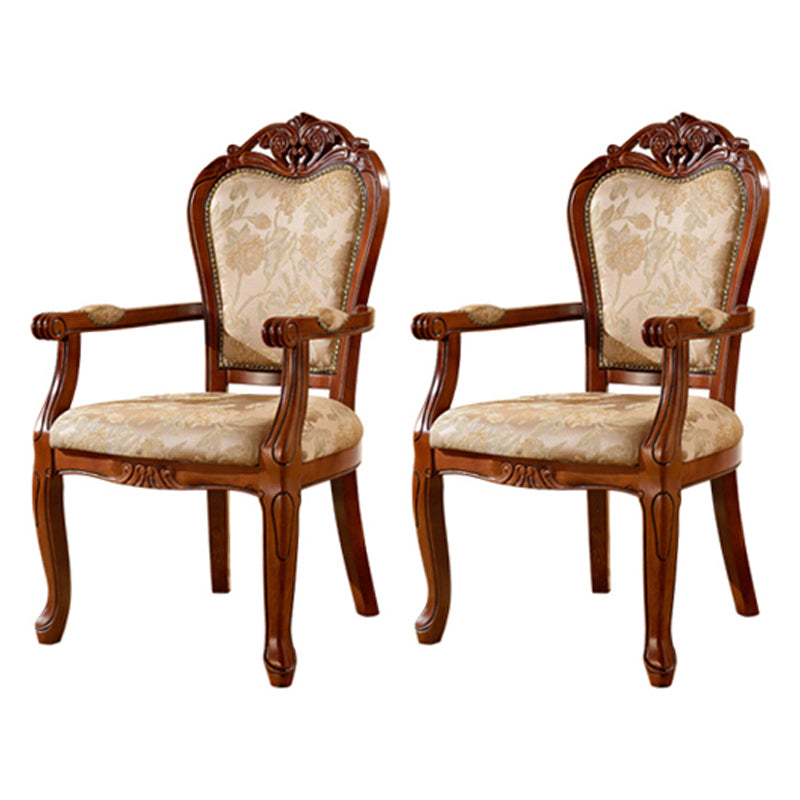 Scandinavian Style Oak Wood Chair Kitchen Dining Solid Back Arm Chairs