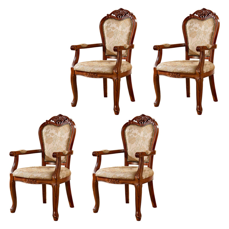 Scandinavian Style Oak Wood Chair Kitchen Dining Solid Back Arm Chairs