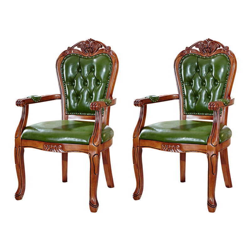 Scandinavian Style Oak Wood Chair Kitchen Dining Solid Back Arm Chairs