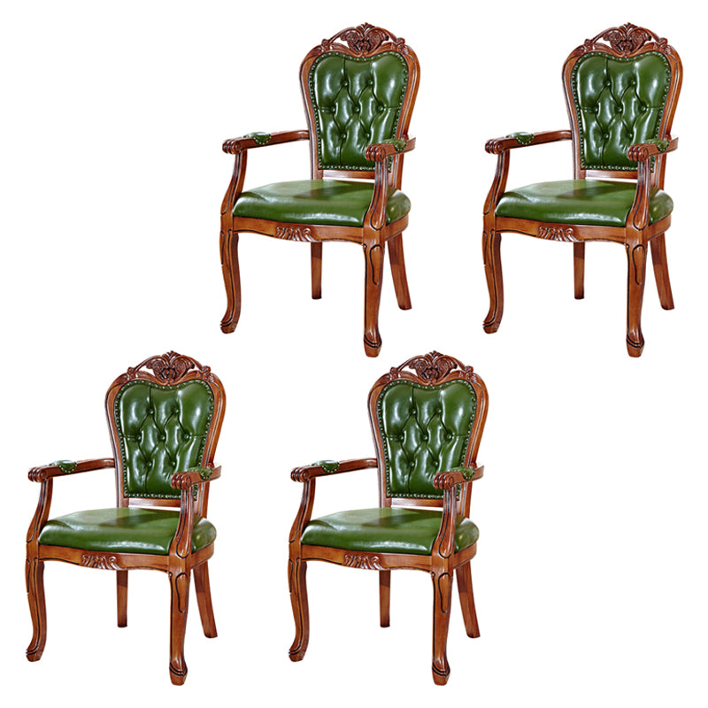 Scandinavian Style Oak Wood Chair Kitchen Dining Solid Back Arm Chairs