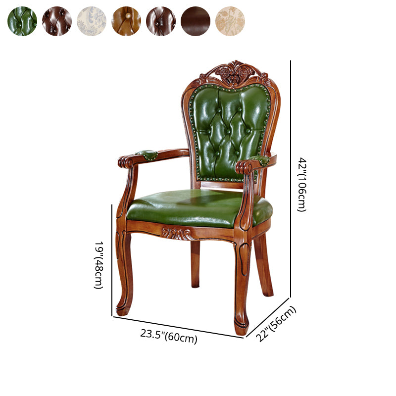 Scandinavian Style Oak Wood Chair Kitchen Dining Solid Back Arm Chairs