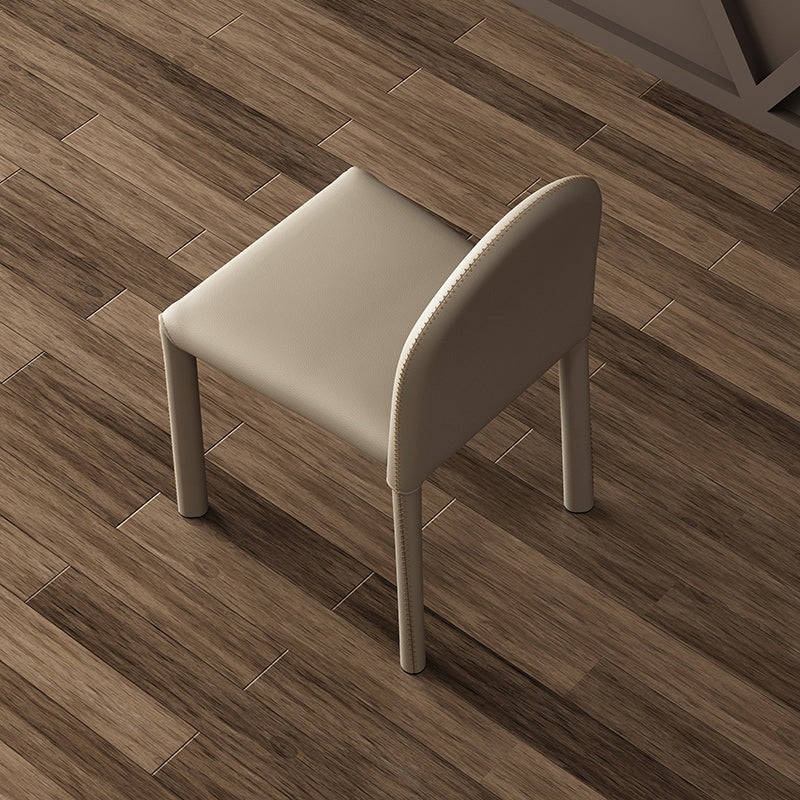 Silla de comedor de estilo moderno Silla auxiliar de cocina sin brazos con patas de metal