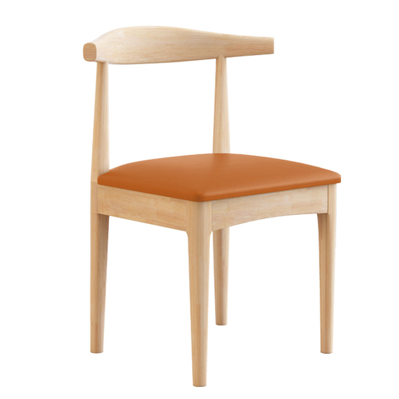 Silla lateral interior de estilo tradicional, silla de comedor individual tapizada con respaldo abierto