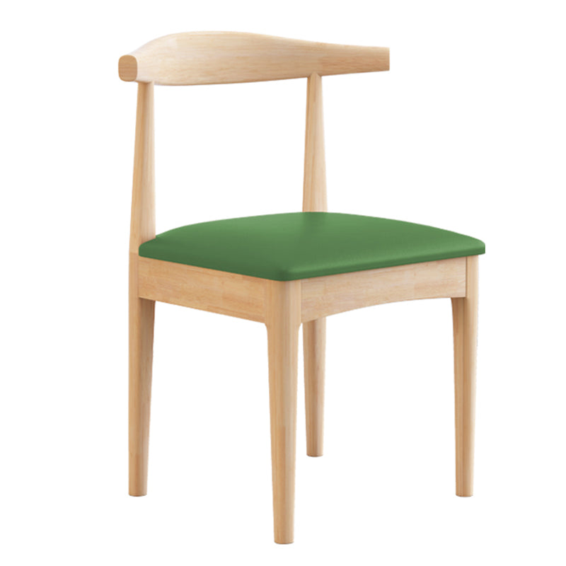 Silla lateral interior de estilo tradicional, silla de comedor individual tapizada con respaldo abierto