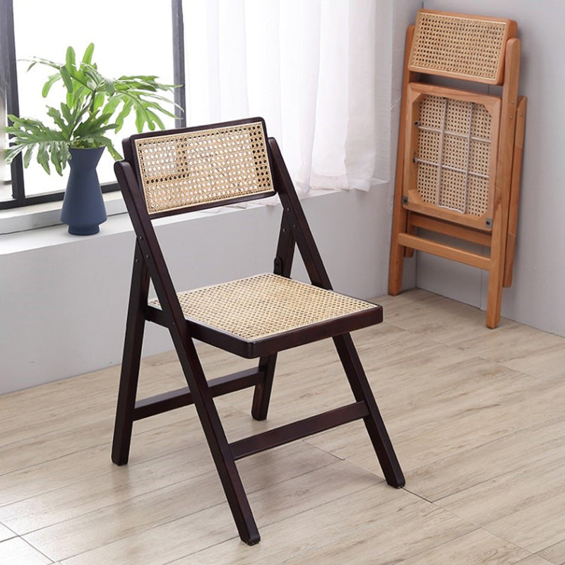 Silla de comedor de madera envejecida estilo rural, respaldo abierto sin brazos, silla lateral de comedor