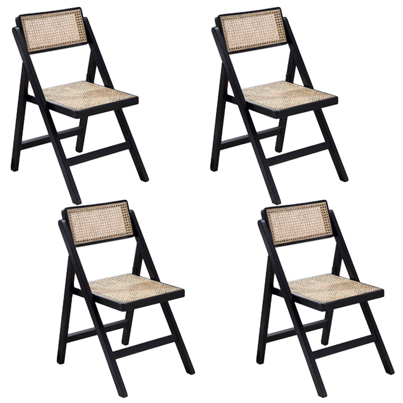 Silla de comedor de madera envejecida estilo rural, respaldo abierto sin brazos, silla lateral de comedor