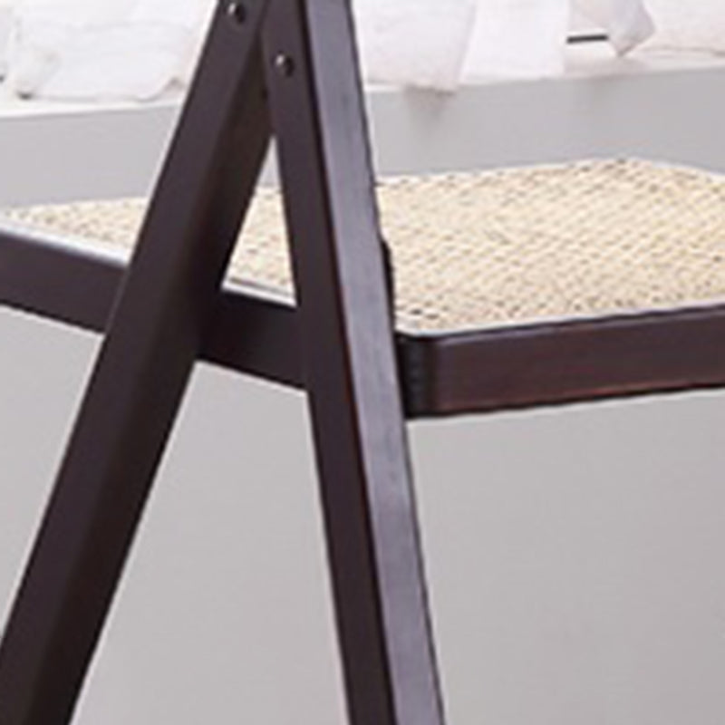 Silla de comedor de madera envejecida estilo rural, respaldo abierto sin brazos, silla lateral de comedor