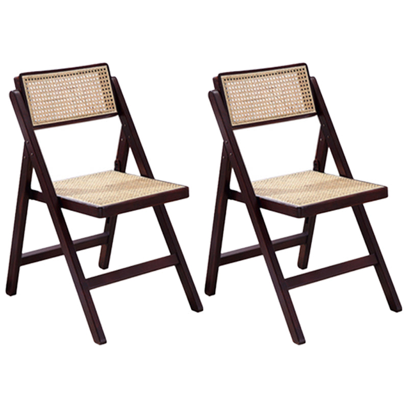 Silla de comedor de madera envejecida estilo rural, respaldo abierto sin brazos, silla lateral de comedor