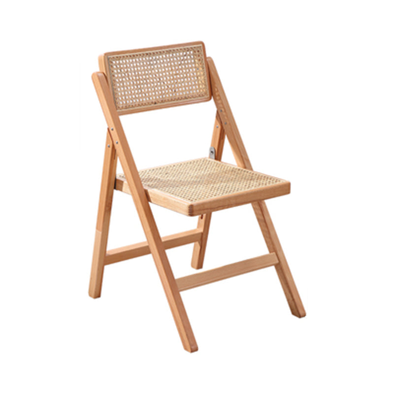 Silla de comedor de madera envejecida estilo rural, respaldo abierto sin brazos, silla lateral de comedor