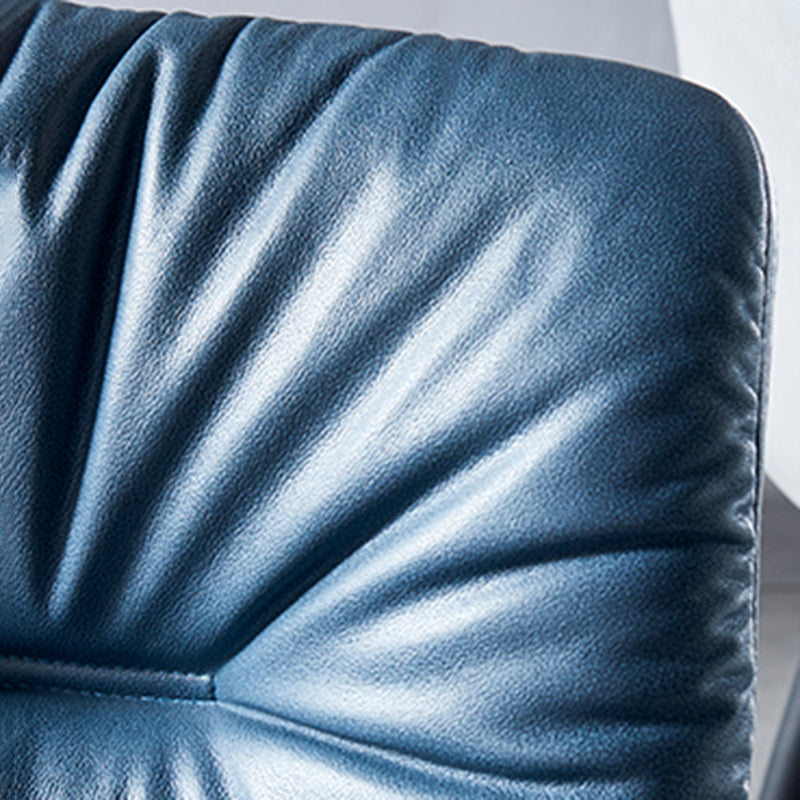 Chaise latérale d'intérieur industrielle chaise de salle à manger tapissée en métal à dossier solide