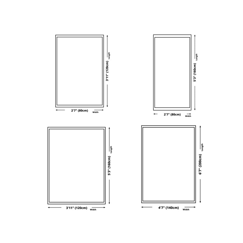 Moderner Wohnzimmer Teppich Geometrisches Muster Polyester Fläche Teppich nicht rutschfest