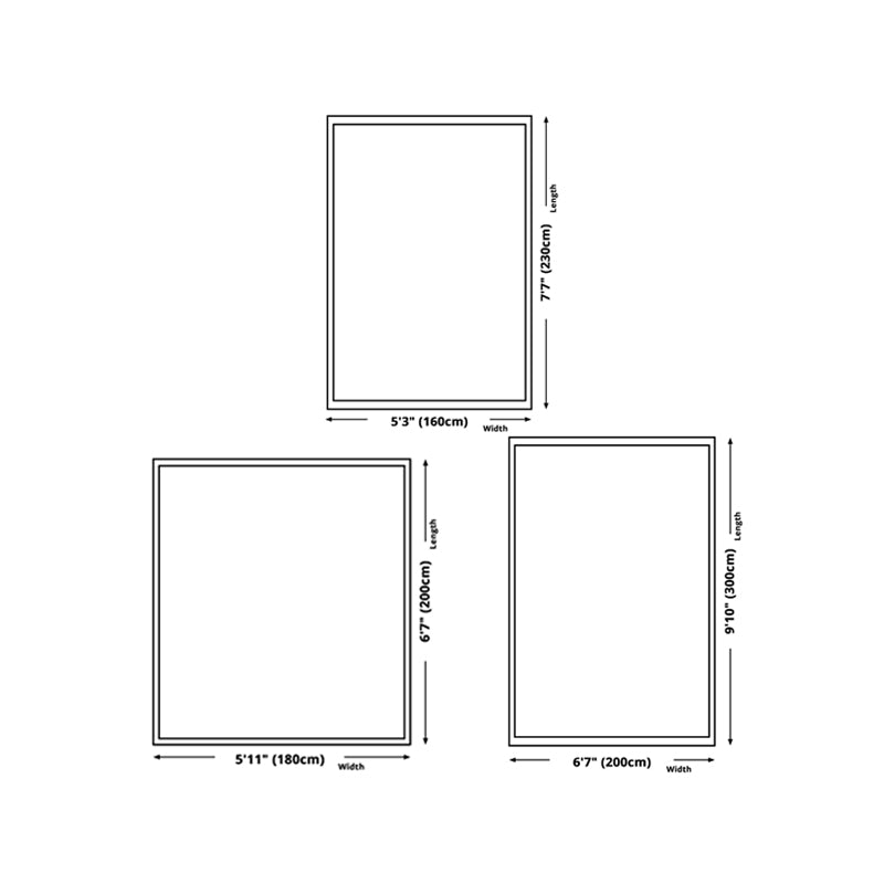 Moderner Wohnzimmer Teppich Geometrisches Muster Polyester Fläche Teppich nicht rutschfest