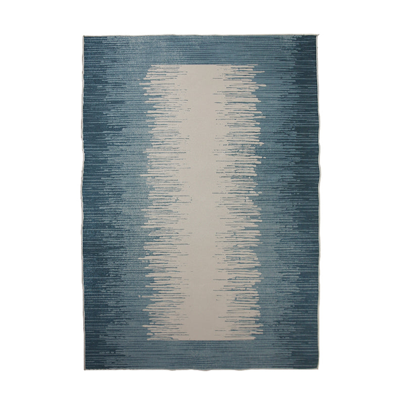 Élégant espace bleu tapis de couleur bloc polyester de la zone en polyester