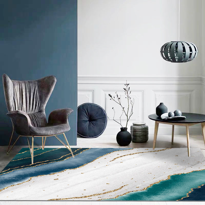 Fancy modern tappeto moderno geometrico area in poliestere tappeto resistente alle macchie per salotto