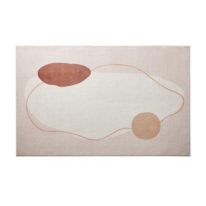 Tapis nordique bleu Polyester Tapis en grume tapis de support sans glissement pour décoration intérieure