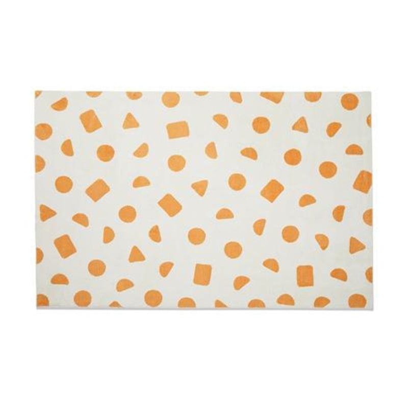 Tapis nordique bleu Polyester Tapis en grume tapis de support sans glissement pour décoration intérieure