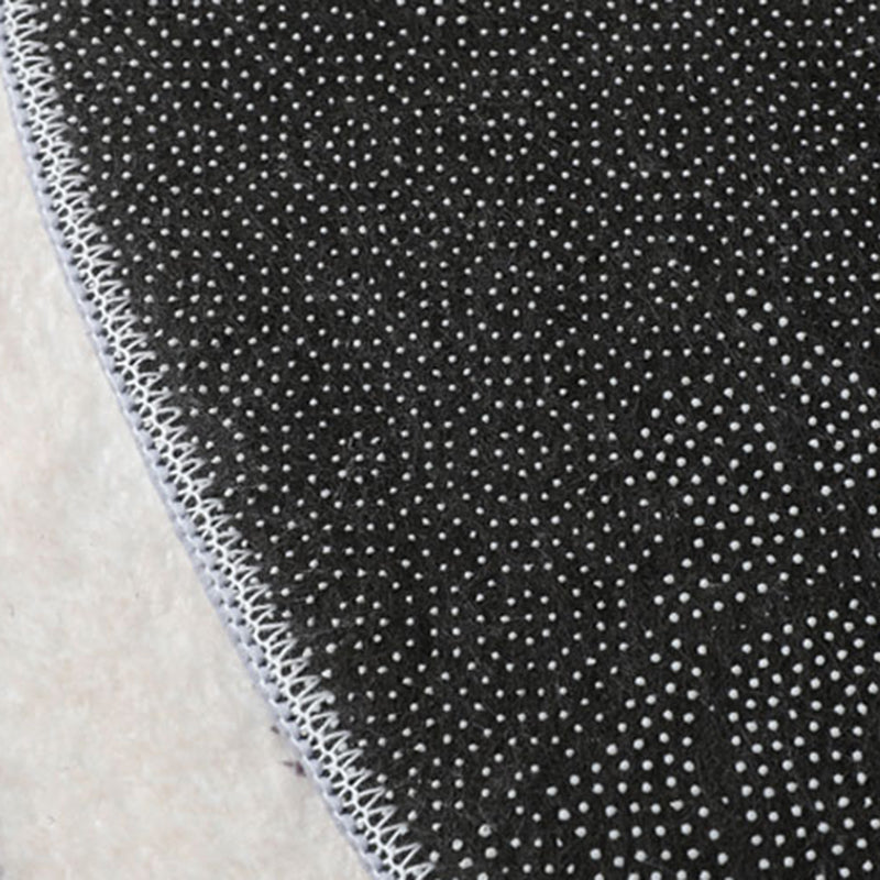 Black Modern Rug Blending Stripe Rug Non-Slip Backing Rug for Living Room