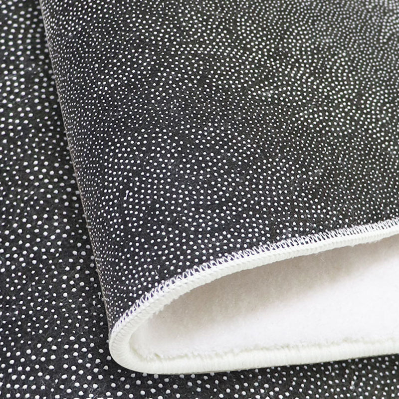 Artistical Modern Rug Blue Flower Rug Stain Resistant Rug for Living Room