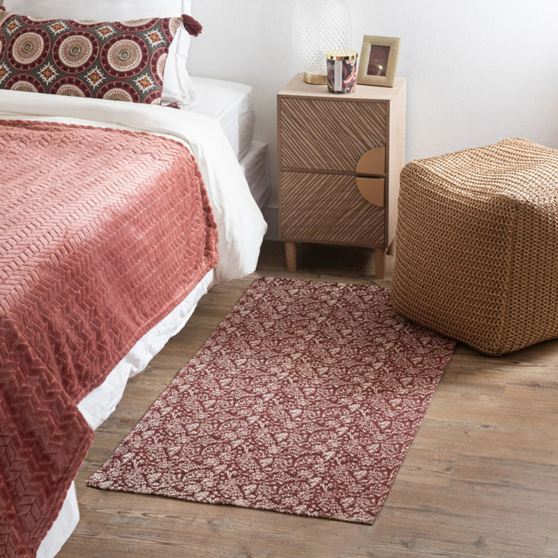 Brown Modern Rug Blended Contrast Color Area Rug Stain Resistant Rug for Living Room