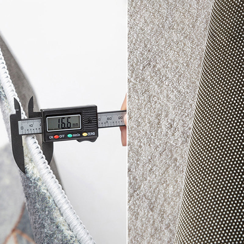 Alfombra geométrica de alfombra moderna verde poliéster alfombra de respaldo no deslizante para sala de estar para sala de estar