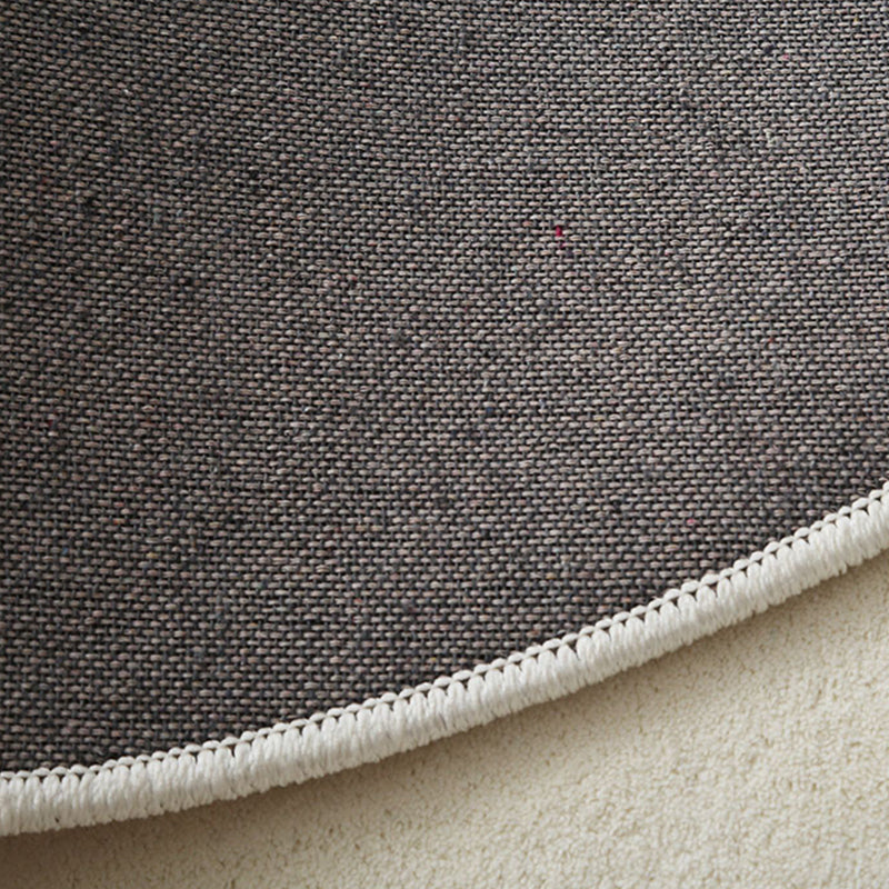 Tapis de tapis de couleur noire Polyester Tapis lavable pour tapis lavable pour décoration intérieure