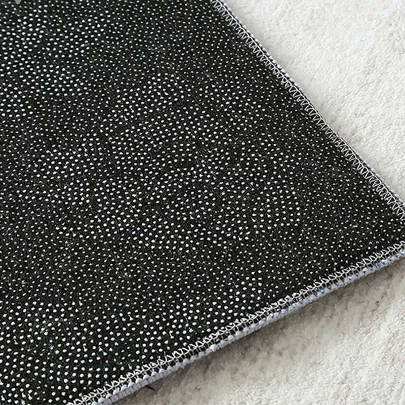 Light Beige Modern Rug Polyester Stripe Rug Washable Rug for Living Room