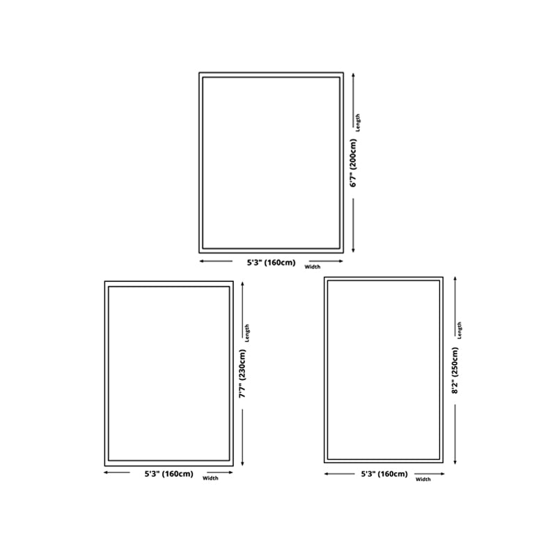 White Modern Rug Polyester Line Area Rug Stain Resistant Rug for Living Room