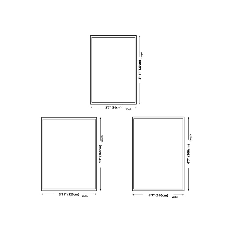 Brown Modern Carpet Polyester Graphic Carpet Washable Area Carpet for Living Room