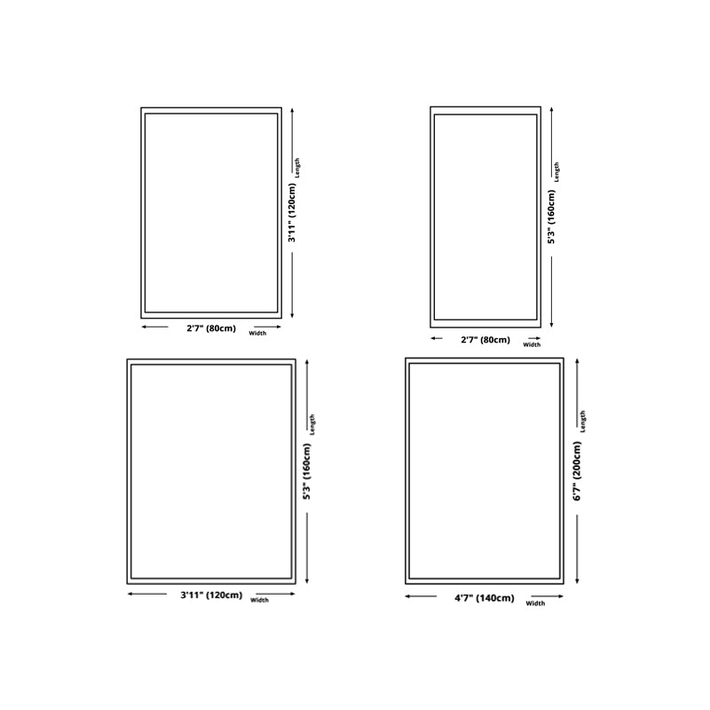 Green Modern Rug Blending Solid Color Rug Washable Rug for Living Room